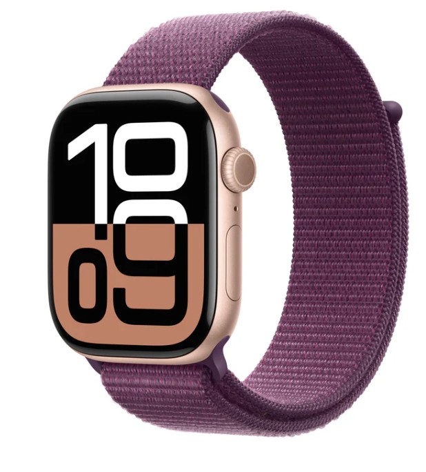 Apple Watch S 11 Cellular 42mm Silver Aluminium Case with Purple Fog Sport Band - S/M
